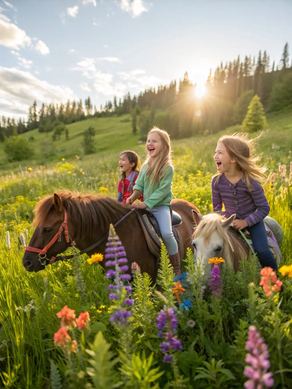 A heartwarming image of youth participating in an equestrian program, highlighting the organization's commitment to community engagement.